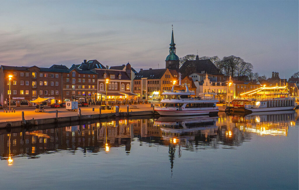 POSTER: Kappeln zur Blauen Stunde