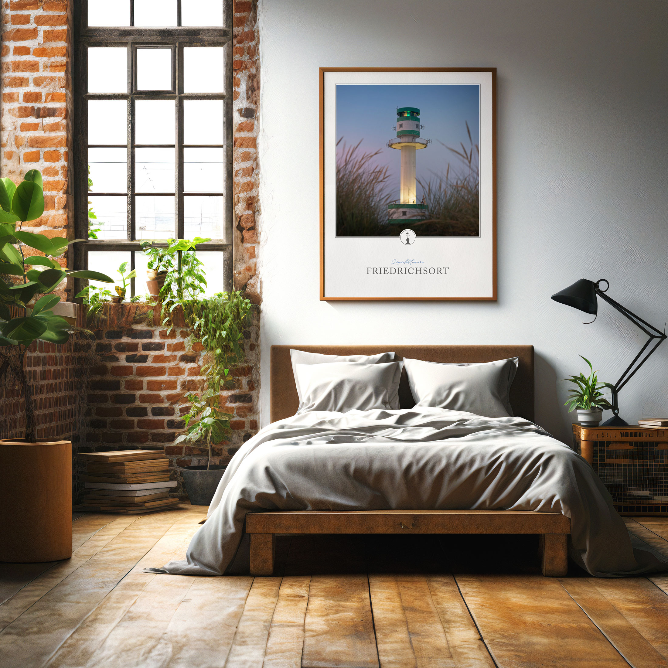 Leuchtturm Friedrichsort Wandbild