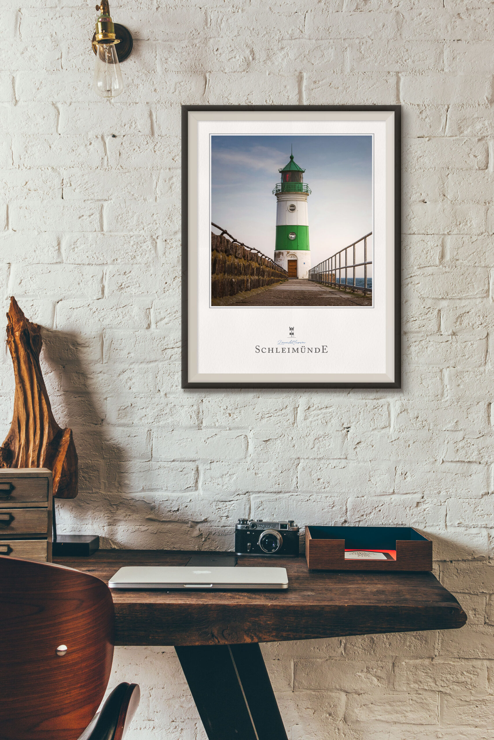 Leuchtturm Schleimünde Wandbild